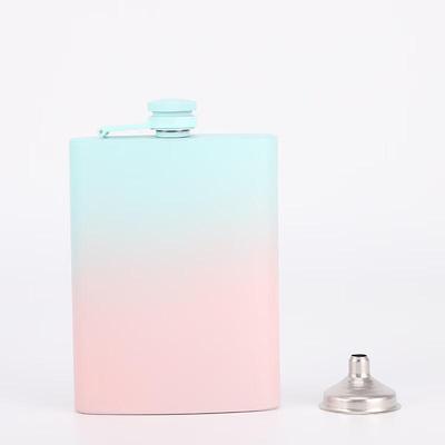 Portable Plastic Hip Flask Gift Set