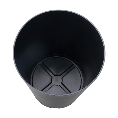 Richell Grainy Pot Cover, Dark Gray, for 10-inch Pots, Tall Type, Securely Covers Pots