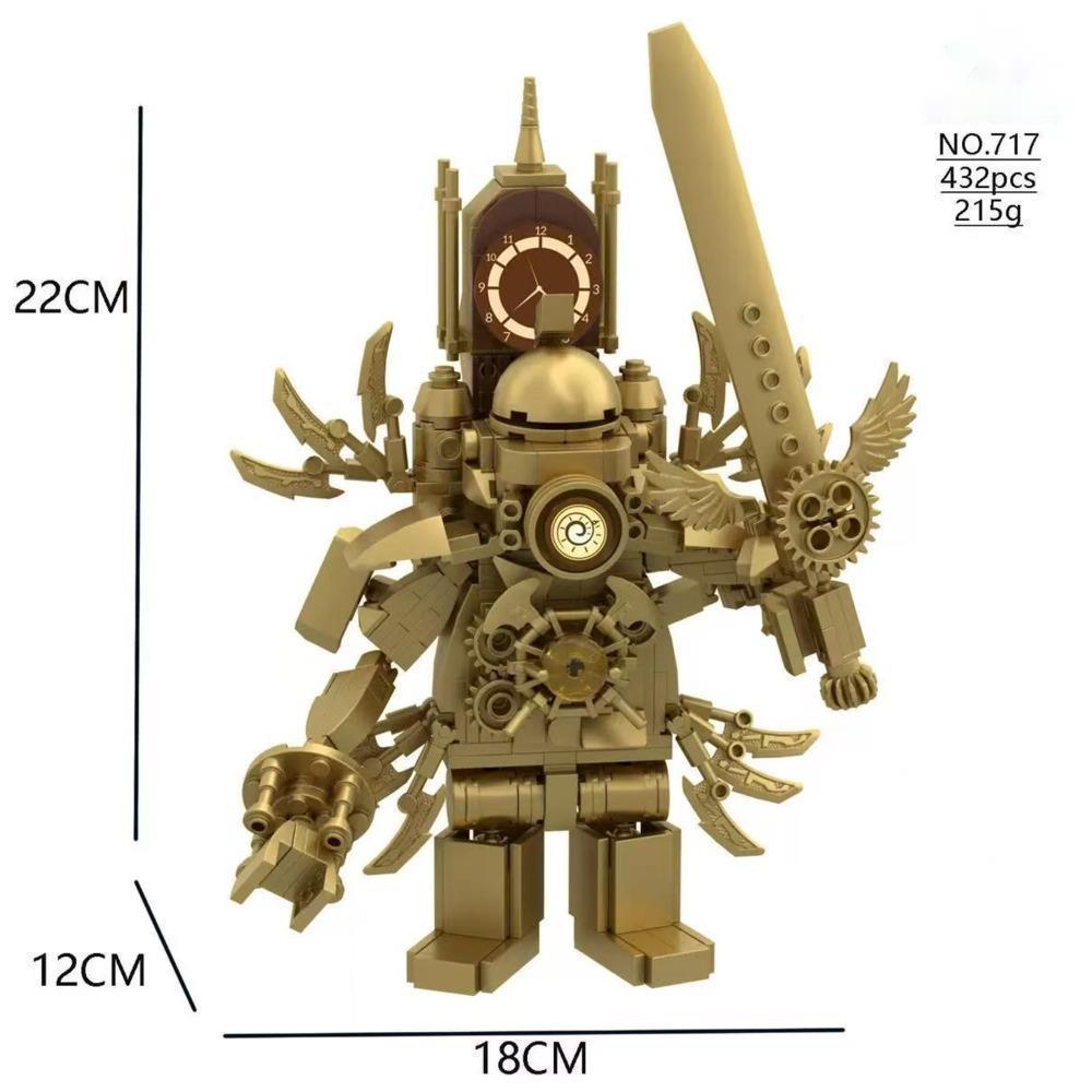 Skibidi Toilet Building Blocks Skibidi Toilet Assemblable Figurines Building Block Moc Skibidi Toilet Birthday Christmas Gift