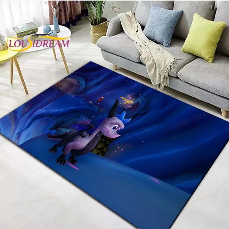 3D Klasické Hry S-Spyro Drak Tištěné Koberce Obývací Pokoj Protiskluzový Plošný Koberec Dětský Pokoj Rohožky Jóga Podložka Velký Koberec Dekor