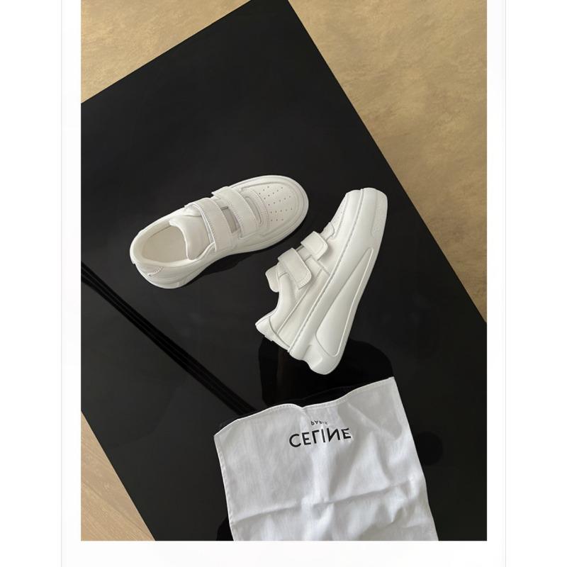 

Туфли из натуральной кожи с липучками и толстой подошвой, увеличивающие рост, осенние спортивные и повседневные кроссовки 40 белый