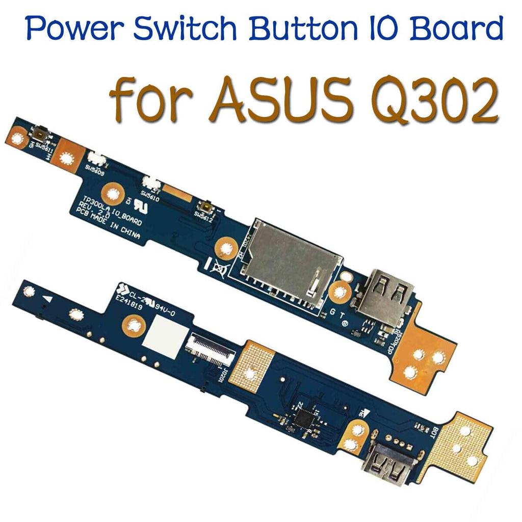 HSSDTECH USB Power Switch Button Board for Asus TP300, TP300L, TP300LA, TP300LD, Q302, Q302L, and Q302LA (60NB05Y0-IO1070, 90NB05Y1-R10030)
