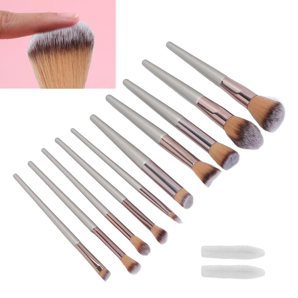 10pcs Makeup Brushes Set Professional Portable Eyeshadow Foundation Blush Brush Cosmetic Tool