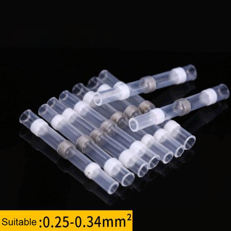 10PCS pájecí elektrické svorky Smršťovací bužírka Konektory těsnění Vodotěsné konektory na tupo Spojky izolované drátem