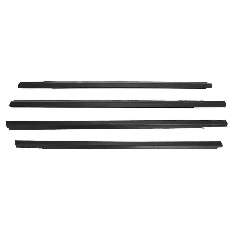 4 Pezzi Guarnizione in Gomma per Vetro Finestrino Esterno per peugeot 301 2013-2017 2014 2015 Striscia di Pressione Striscia di Tenuta Impermeabile Nero o Cromato