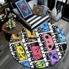 One Piece3,Round Area Rug,Carpet Rug for Living Room Bedroom Sofa Playroom Decor,Non-slip Floor Mat