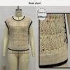 Summer Hollow Out Cardigan New Commute Knit Top Vest Sleeveless Sweater
