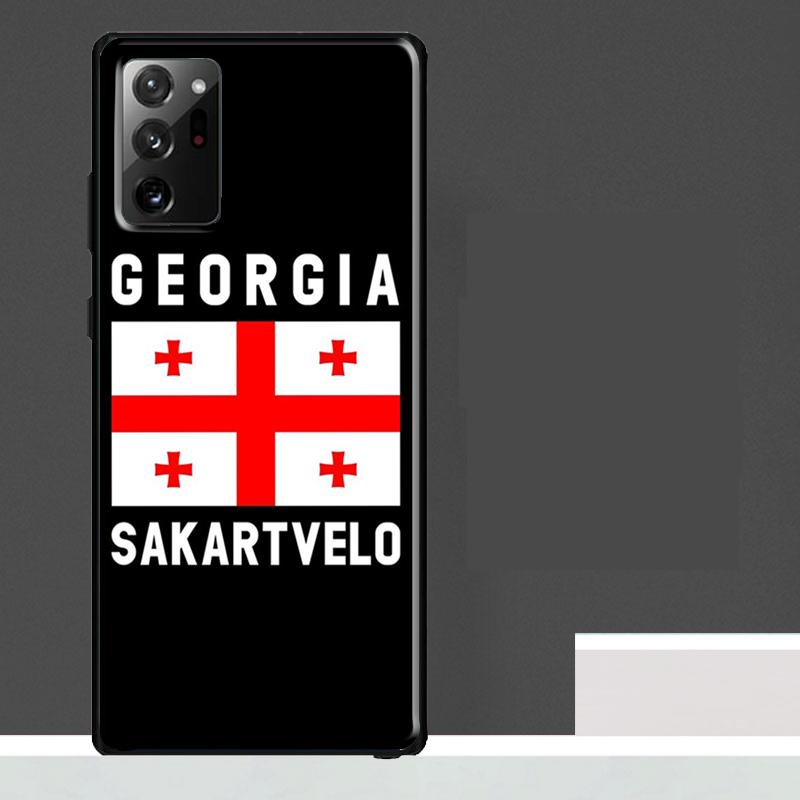 Georgia Flag Case For Samsung Galaxy S23 S24 S25 Ultra S9 S10 S20 S21 S22 Plus S23 FE S25 FE Phone Cover