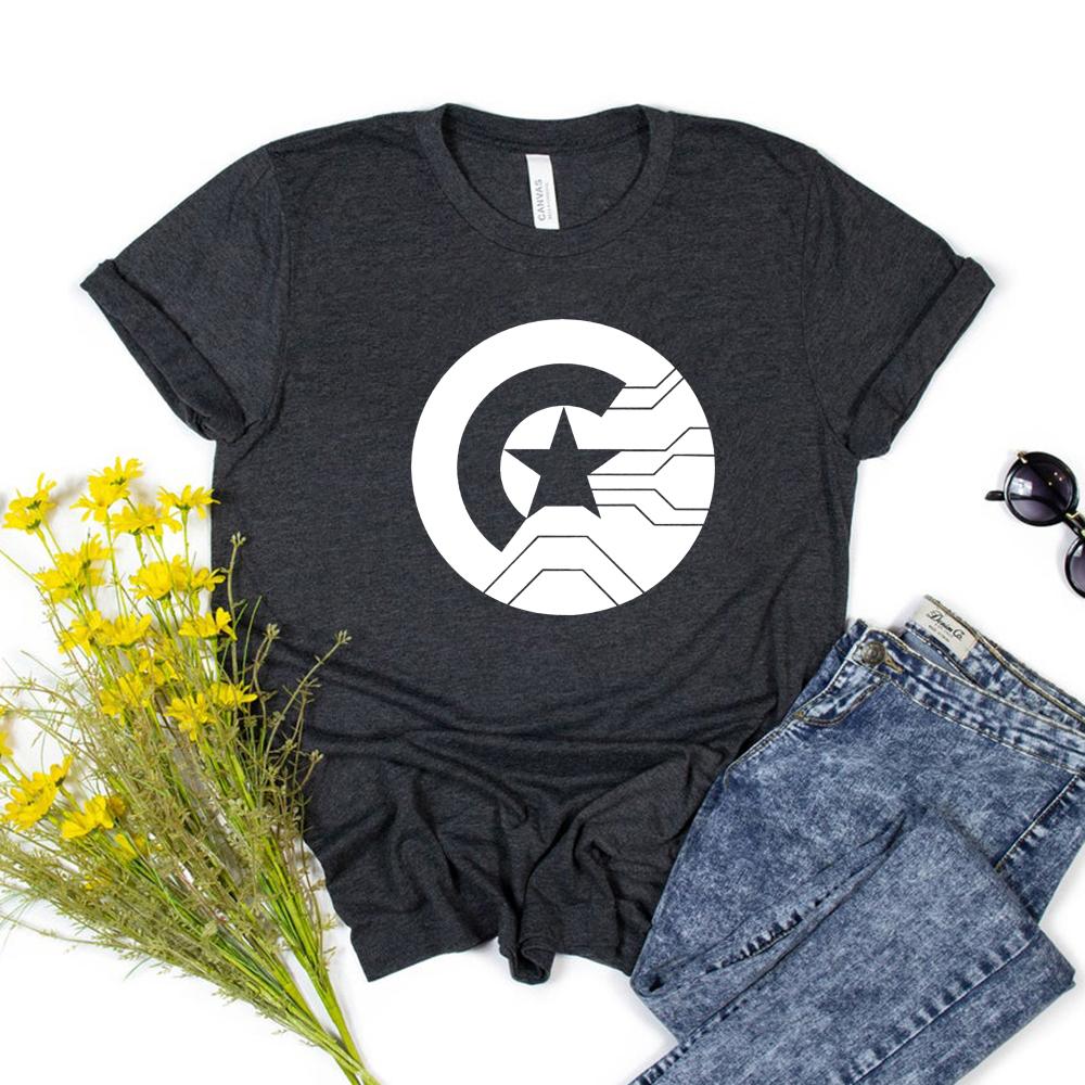 Winter Soldier Shirt Winter Soldier Bucky Barnes T Shirt Unisex Graphic T Shirts Short Sleeve Tshirts Superhero Tees Casual Tops