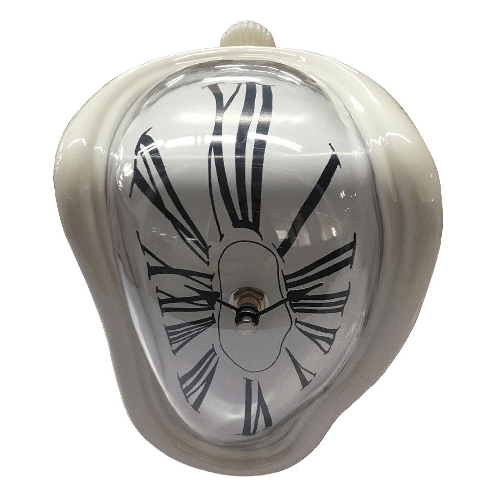 

Сюрреалистические тающие настенные часы, художественный дизайн, вдохновленный Сальвадором Дали, искаженные часы для уникального домашнего декора белый