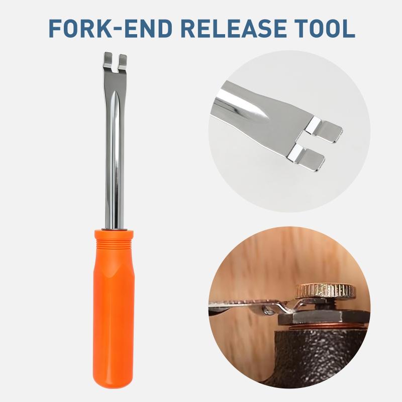 2Pcs Automatic Slack Adjuster Tool Set Fork End Release Tool Double Square Ratcheting Wrench For Trucks Trailers