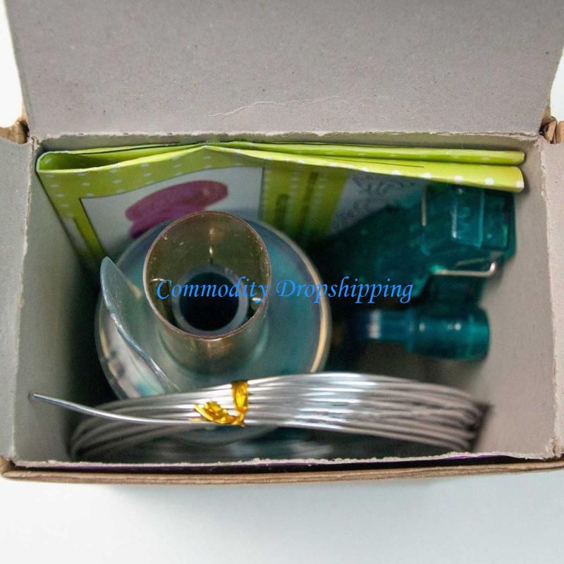 Y5JC Mini Sewing Knitting Machine Hand-Operated Knitting Machine Bracelet Weave Tool verde