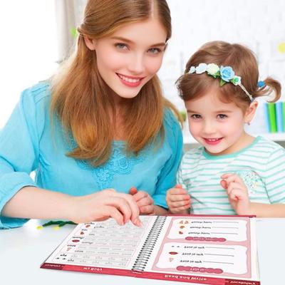 Yousheng Grooved Writing Practice Book with Pens Refills Pencil Gripper Reusable Kids Handwriting Practice Workbooks Alphabet Tracing Learning Book