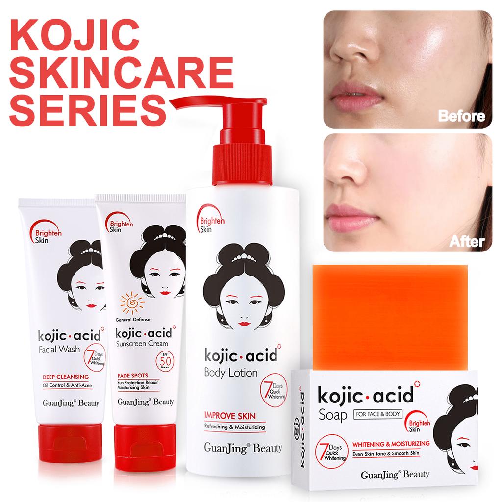 230g Kojic Acid Body Lotion, a Natural Skin Purifier for Face and Body, Contains Kojic Acid, Collagen, Shea Butter, and Can Restore Skin Tone.