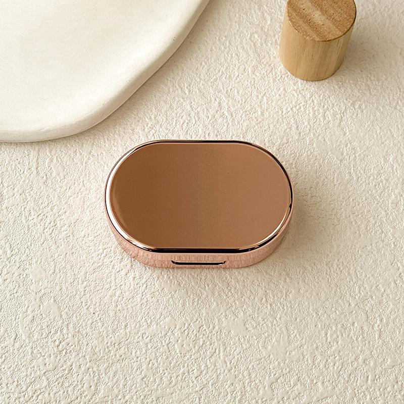 Cutie din plastic pentru lentile de contact pentru femei fată mini cutie pentru lentile de contact cu oglindă cutie pentru lentile stil retro cutie de îngrijire călătorie exterior cadou