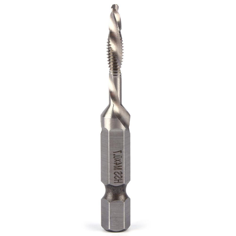 Hex Handle Tap Drill Bits M4 HSS 1/4" Hex Shank Drill & Tap Taper Drill Bits Power Tool Part