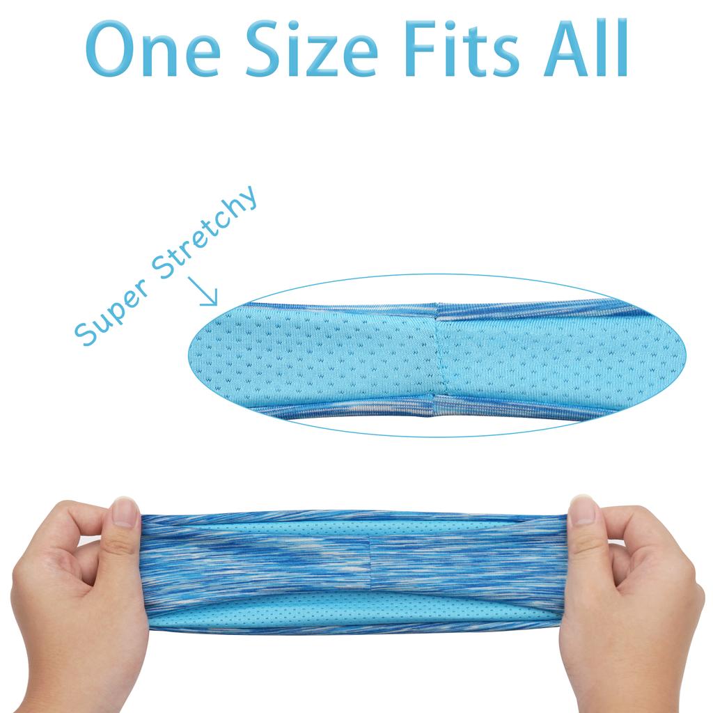 Sweatband for Men Women Elastic Sport Hairbands Head Band Yoga Headbands Headwear Headwrap Sport Workout Hair Accessories