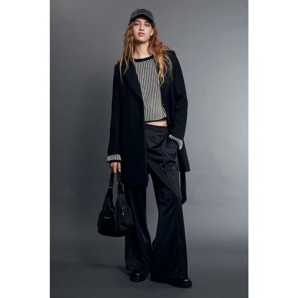 

H&M Пальто с поясом Черное 1161628002
