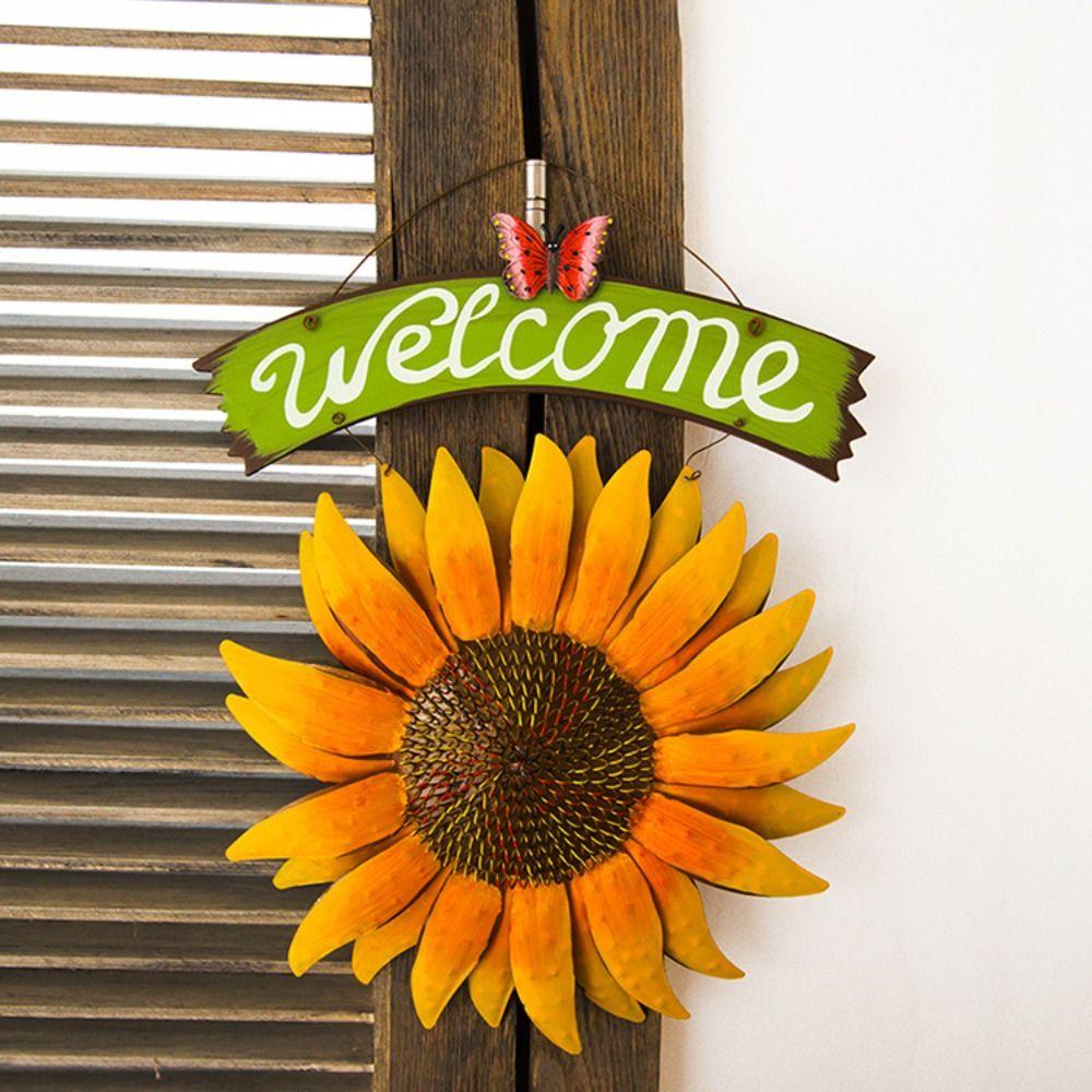 

Креативный Подсолнух Настенный Подвесной Винтажный Настенный Фигурки Скульптура Фон Подвеска Гостиная Sunflower
