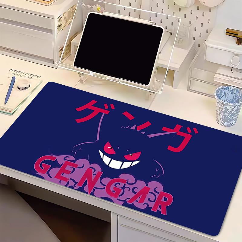 Gaming Mouse Pad P-Pokemon Gengar PC Computer Gamer Desk Mouse Mat For CS GO Lock edge thickened Office Laptop Rubber Mousepad