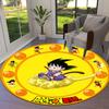 1pc Dragon Ball Character Artwork Round Carpet, Made of Polyester,Perfect for Decorating Office Chairs, Living Rooms,Vibrant Decorative Rug