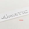 For Mercedes Benz 4MATIC Fender Side Badge Rear Trunk Emblem Decals ABS Car Styling Logo 4 MATIC Auto Sticker Accessories LJ6