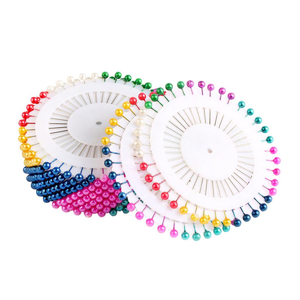 40 Pièces Épingles de Couture à Tête Boule Mini Épingles de Quilting Couture Tissu Fabrication de Bijoux Aiguilles Accessoires Projets DIY