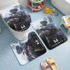 Warface (28) Flannel Toilet 3 Piece Set Soft Bathroom Toilet Seat Cover Non-Slip Bath Rug Home Bathroom Decor