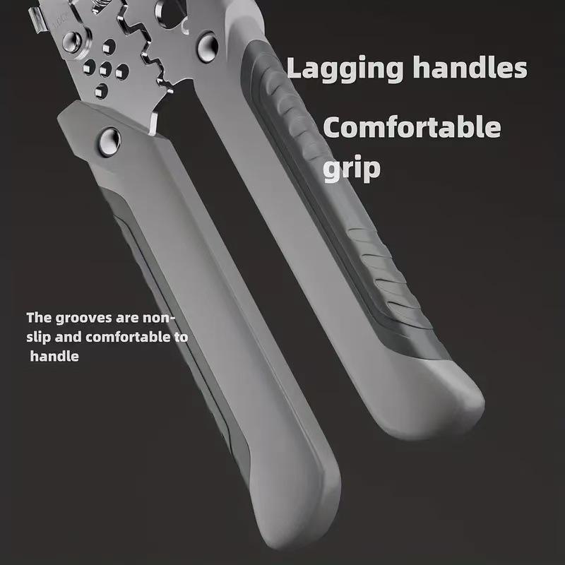 Stainless Steel Multifunctional Stripping Pliers Wire Splitting Skinning Crimping Pliers Universal Winding Industrial Wire Cutting Pliers