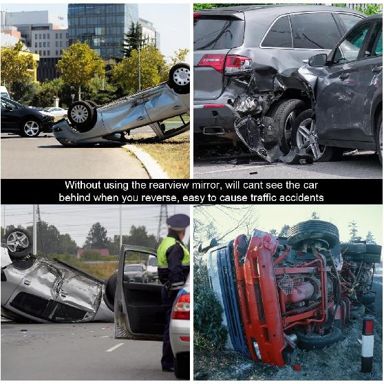 SINGARO Interior Rearview Mirrors, Universal Panoramic Car Rear View Mirror Accessories, Wide Angle Reduce Blind Spot Effectively For Car, Jeep,