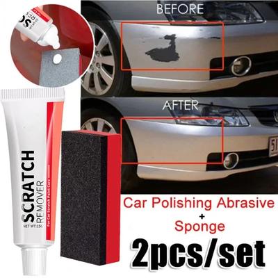 Car Scratch Remover with Sponge Car Polishing Paste Multifunction Protection Car Body Scratch Remover Kit for Car Motorcycles