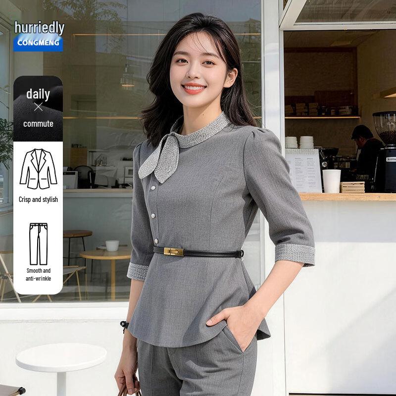 Women s Slim Fit Professional Suit Set 2XL