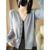 Autumn and Winter Cardigans, Women's Loose Plus Size Knitwear, Women's Tops, Long Sleeved Women's Sweaters