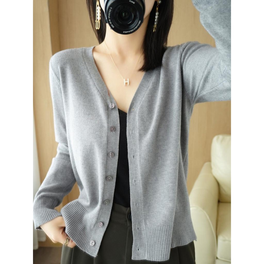 Autumn and Winter Cardigans, Women's Loose Plus Size Knitwear, Women's Tops, Long Sleeved Women's Sweaters