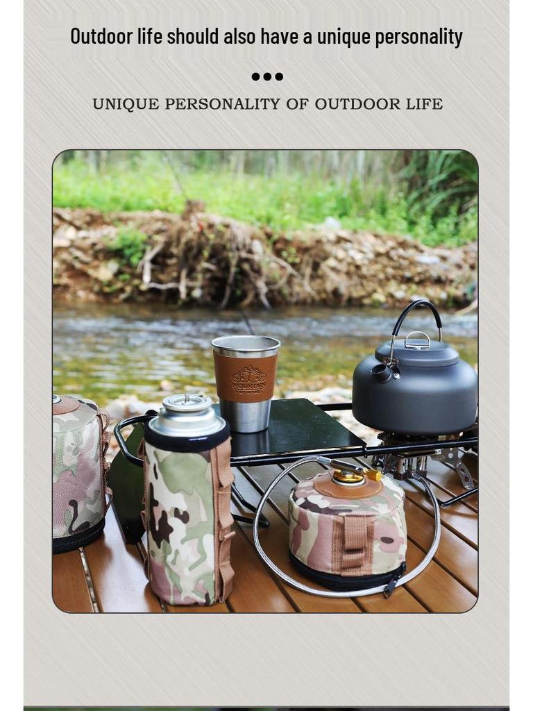 Mini Gas Can Cover: Insulated, Drop-proof Sleeve for Outdoor Camping - Multi-size Picnic Accessory.