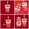 6pcs Traditional Scratch Card Money Bag Hongbao Red Pocket  Lunar New Year Gifts