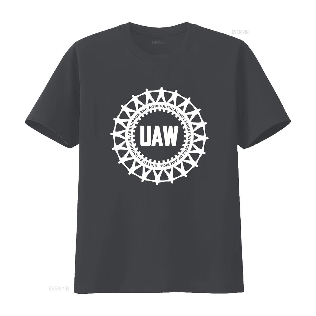 T Shirt UAW International Store Vintage Washed Slightly Fashion Versatile Soft Casual Stretched Top For Everyday Wear