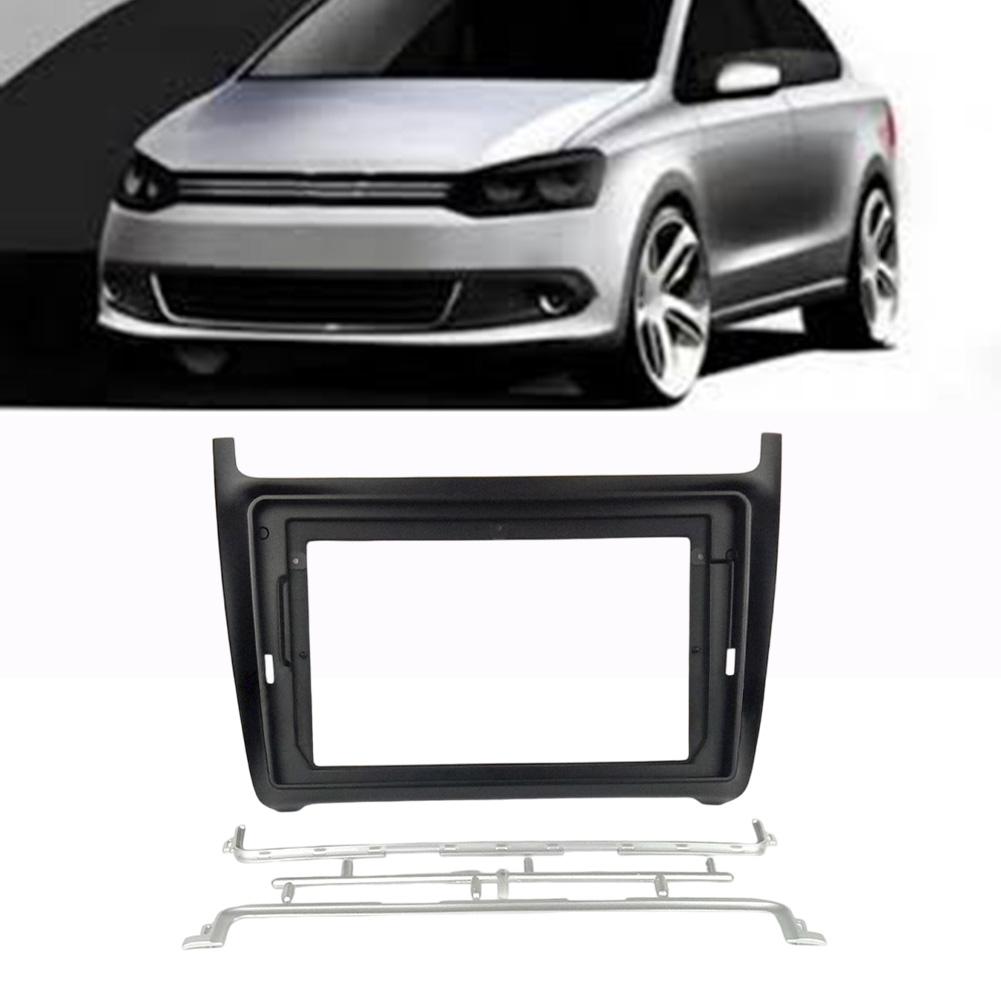 Car Radio Panel Radio Fascia Frame For POLO Dashboard Mount Panel Kit Car Radio Bezel Navigation Modification Faceplate Parts