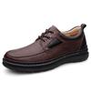 Fashion Handmade Genuine Leather Mens Casual Shoes Antiskid Man Loafers Comfort Walking Shoes All-match Treking Flats Hot Sale Moccasins