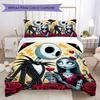 Christmas Jack Skull Prints Bedding, Duvet Cover and Pillowcases, Birthday Gift (1 Duvet Cover + 2 Pillowcases, Pillow Insert Not included)JM005