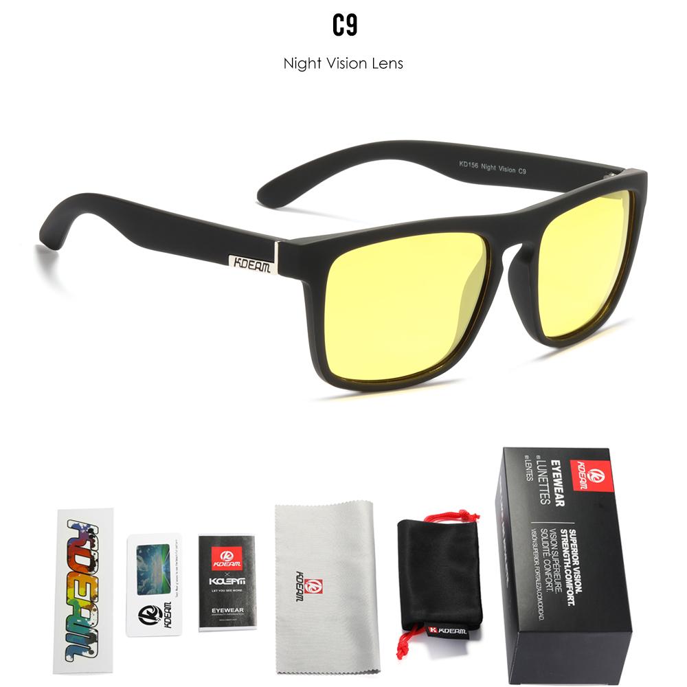 KDEAM Legend Square Sunglasses Polarized Lens For Men Women Outdoor Sports Fishing Mountaineering Sun Glasses With Brand Box 4