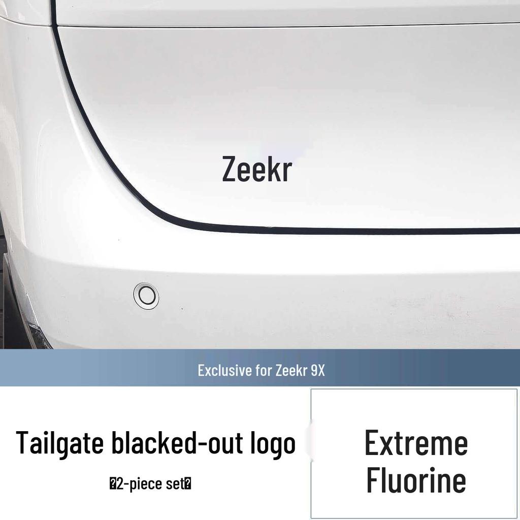Black Decorative Covers for 9X Car Emblems, Metal Protection Mod Accessories