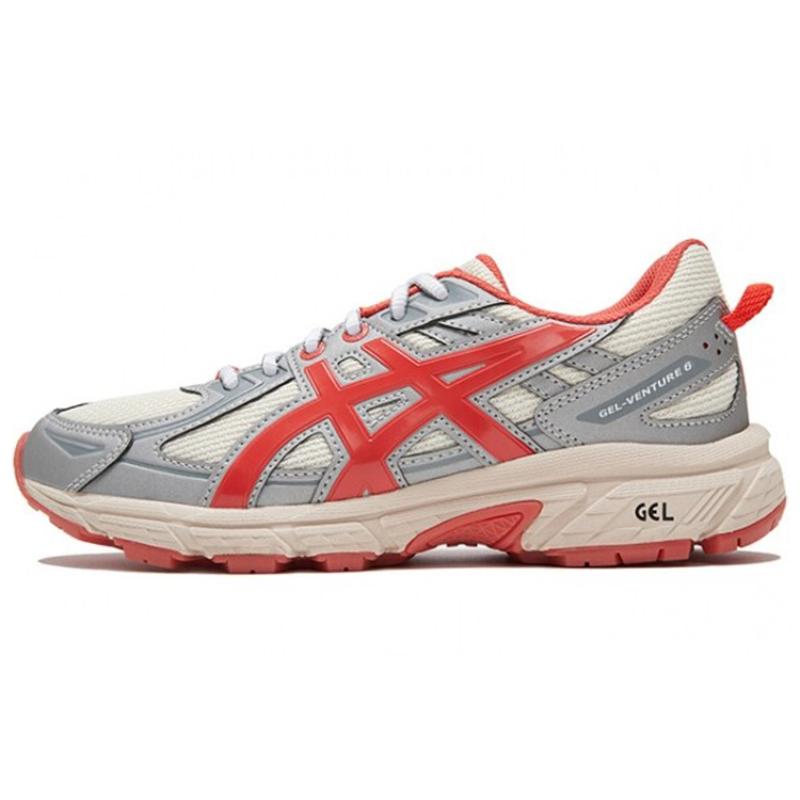 

ASICS Gel Venture 6 Kirsh Silver Red Cream Women s Sneakers 1202A263-200 42
