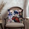 B-Blue Lock Pillow Cushion Cover Pillowcase Living Room Sofa Home Decor Customized