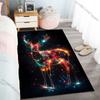 New Product Deer Made of Stars Carpet for Living Room Bedroom Bedside Floor Mat Cloakroom Children Playing Mat Area Rug