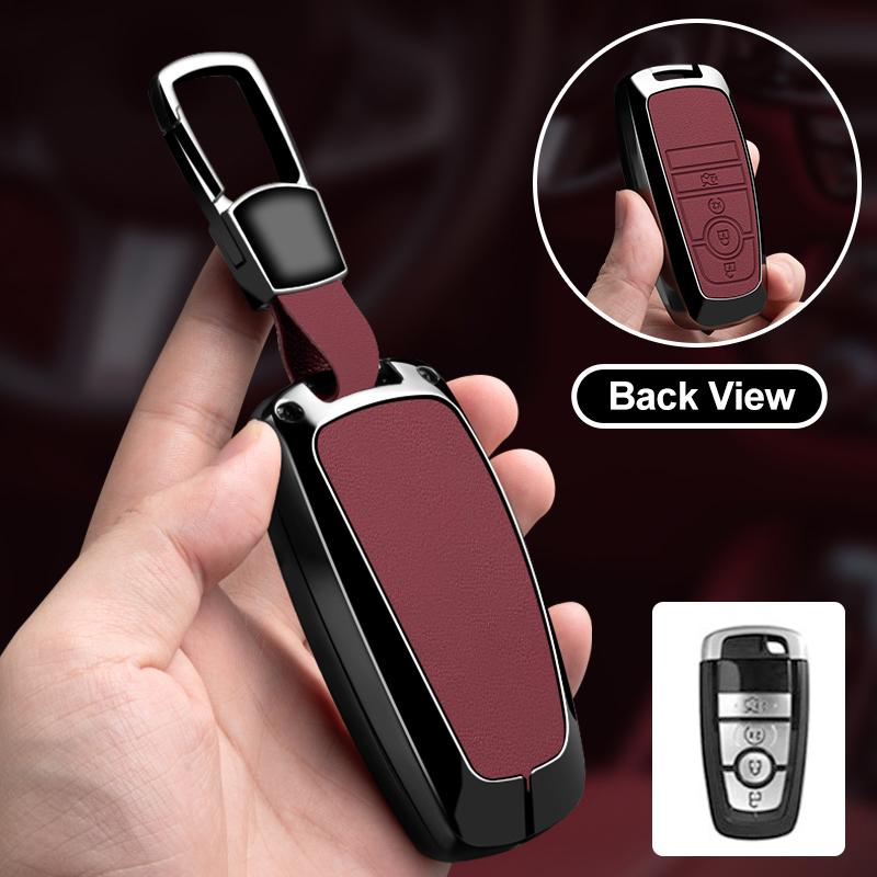 Metal Car Key Case Cover Protector Shell For Ford Explorer Mustang Fusion Escape F150 F250 F350 F450 F550 Ford Raptor