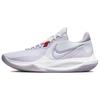 Nike Precision 6 Purple Lightning Thunder Cloud Mesh, Textile Cushioning, Wear Resistant Low top Basketball Shoes Men's DD9535-100(Team479-)
