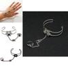 Dark Fantasy Geometric Spider Hand Jewelry With Drop Oil Craft For Womens Party Wear