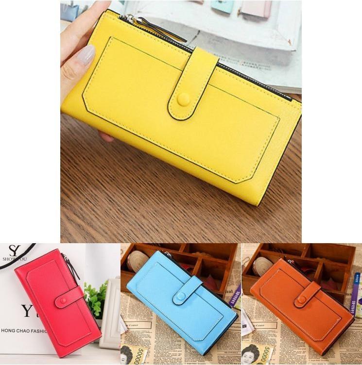 Fashion Lady Women's Leather Clutch Wallet With Elegant Design And Perfect Size For Everyday Use