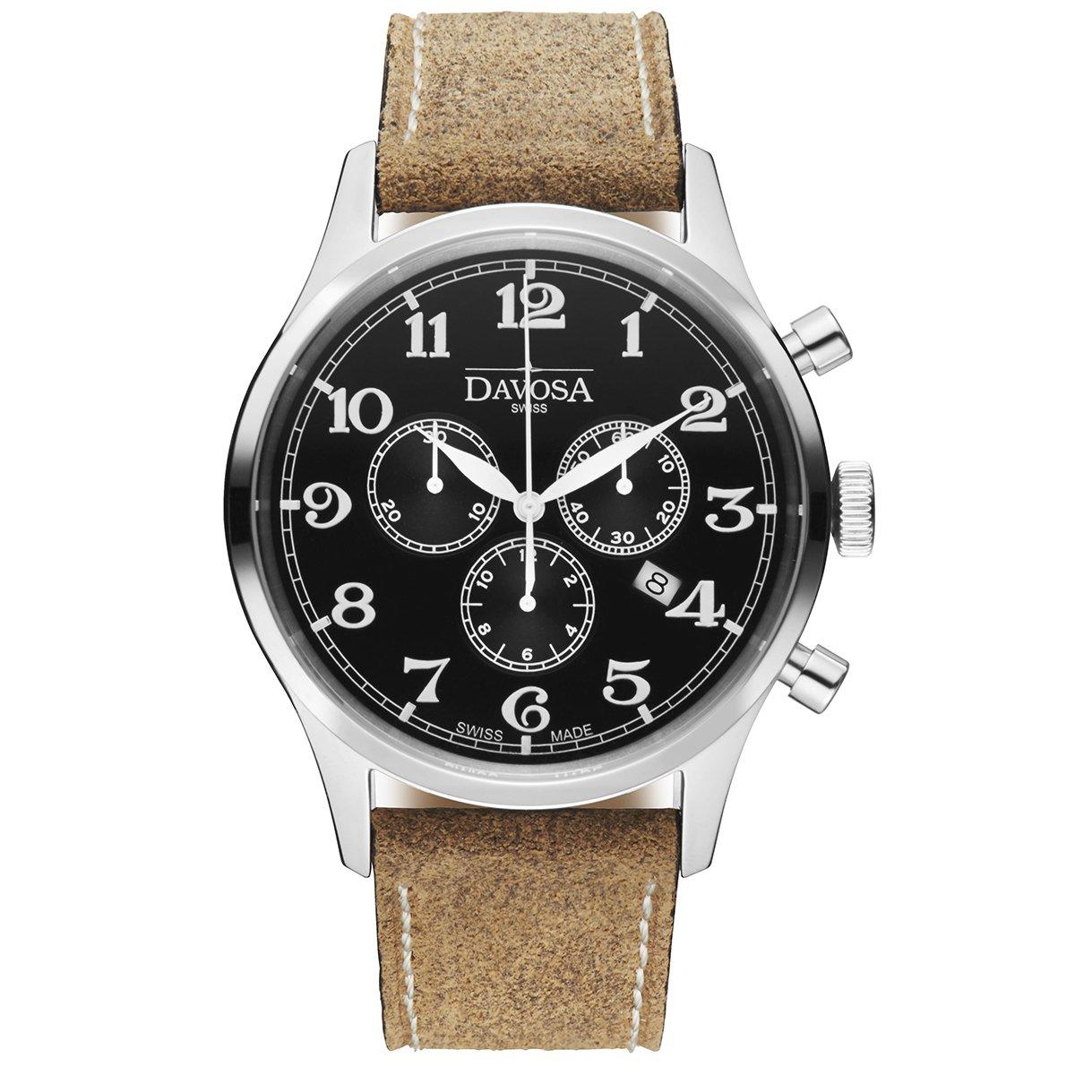 

Часы Chronograph Date Heritage Chrono Swiss Made Brown [Davosa] 162.479.56 Мужские